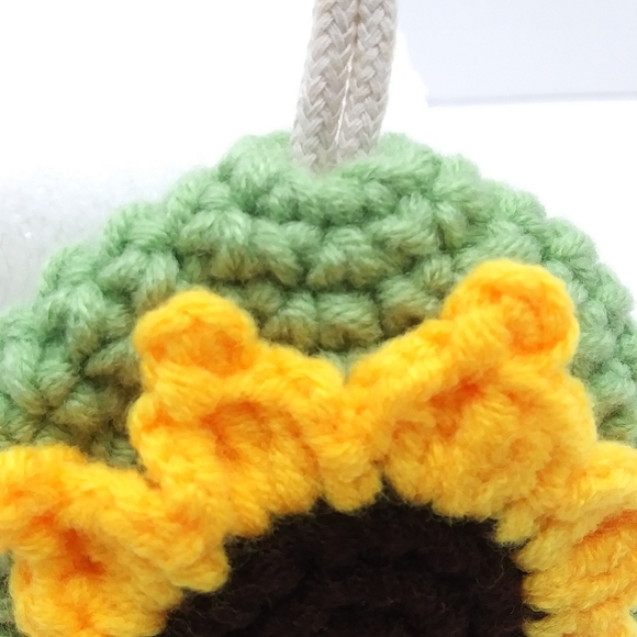 FROM THE GARDEN for Dolls Kill Sunflower Crochet Key Ring Cover NWOT - Picture 6 of 16